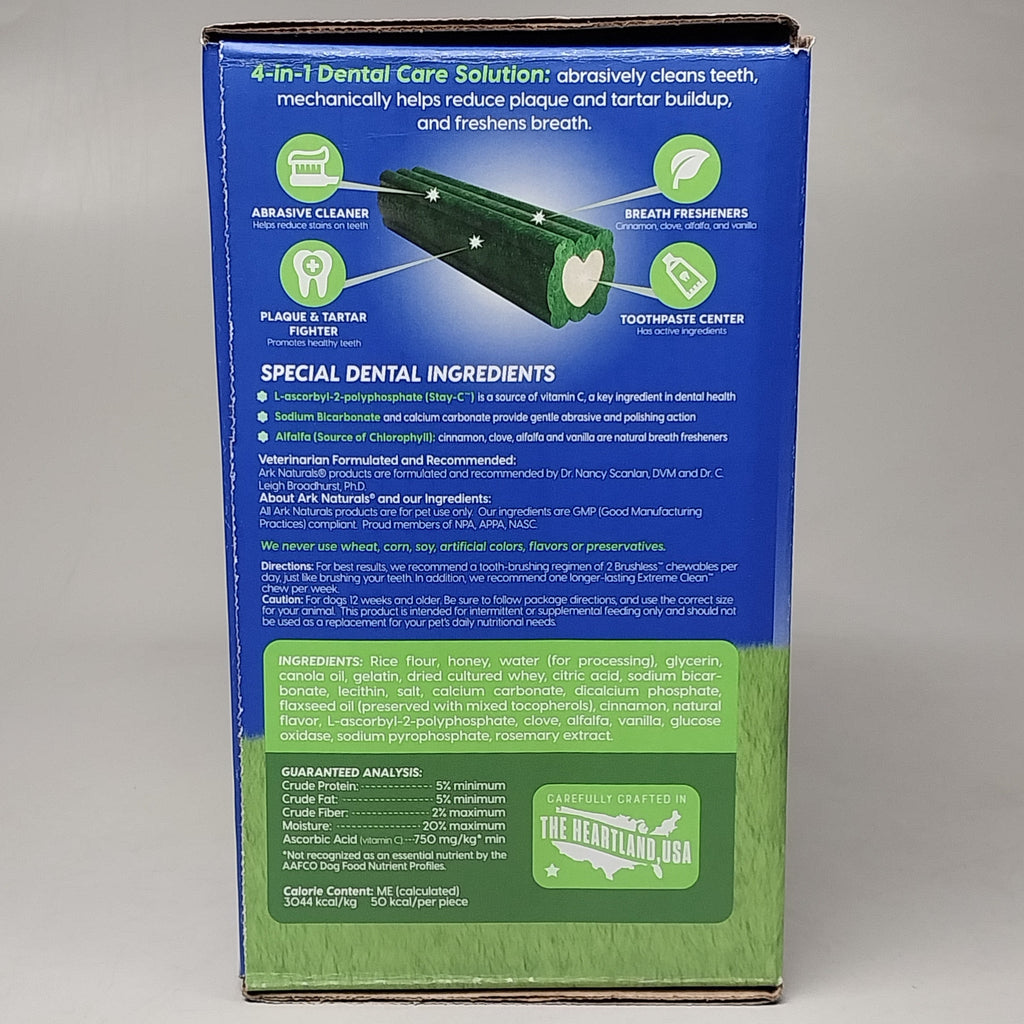 ARC Naturals Brushless Toothpaste for Dogs Med sz 20-40 lbs 60 ct per box