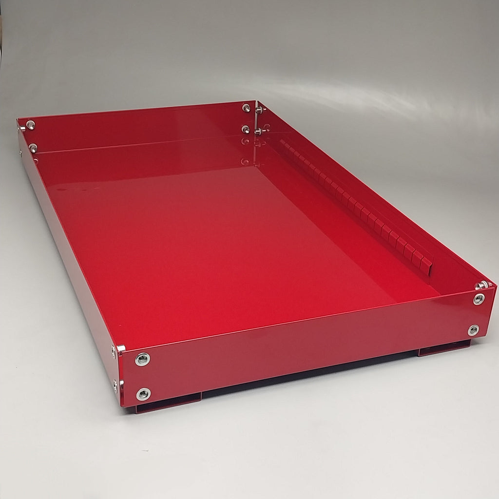 WESTWARD Slide Top Utility Cart 55NJ77 Red Metal 36"x 28"x37.5"