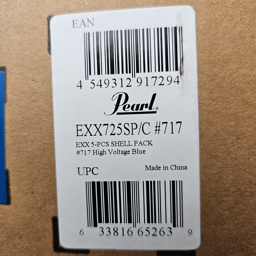 PEARL Export 22" Fusion Plus Shell Pack High Voltage Blue Drum (New)