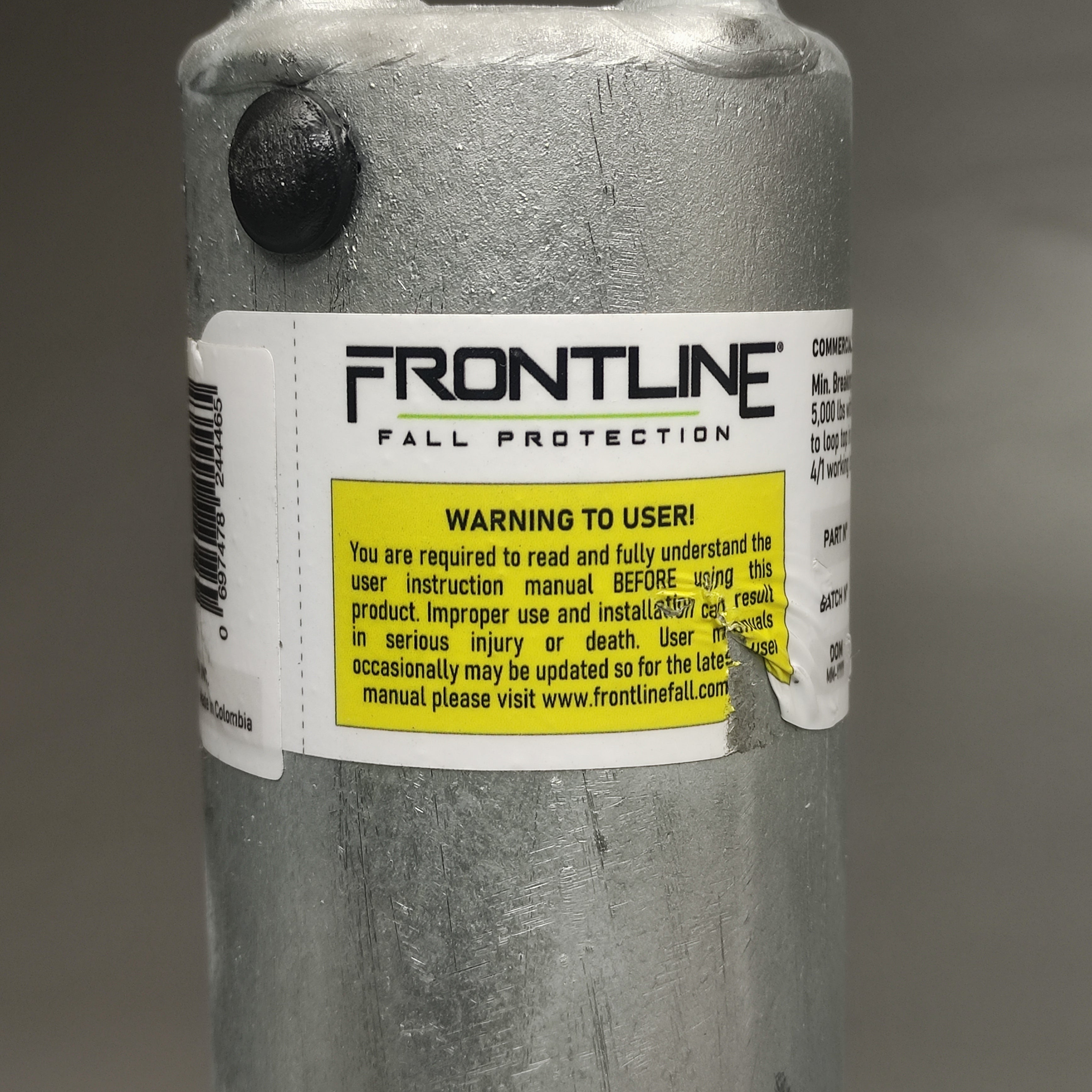 FRONTLINE Fall Protection RO12 Commercial Roof Anchor 14" OSHA ANSI Compliant