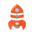 Rocket Silicone Baby Teether Rodent Baby Teething Toys Chewable Animal Shape Baby Products Nursing Gift