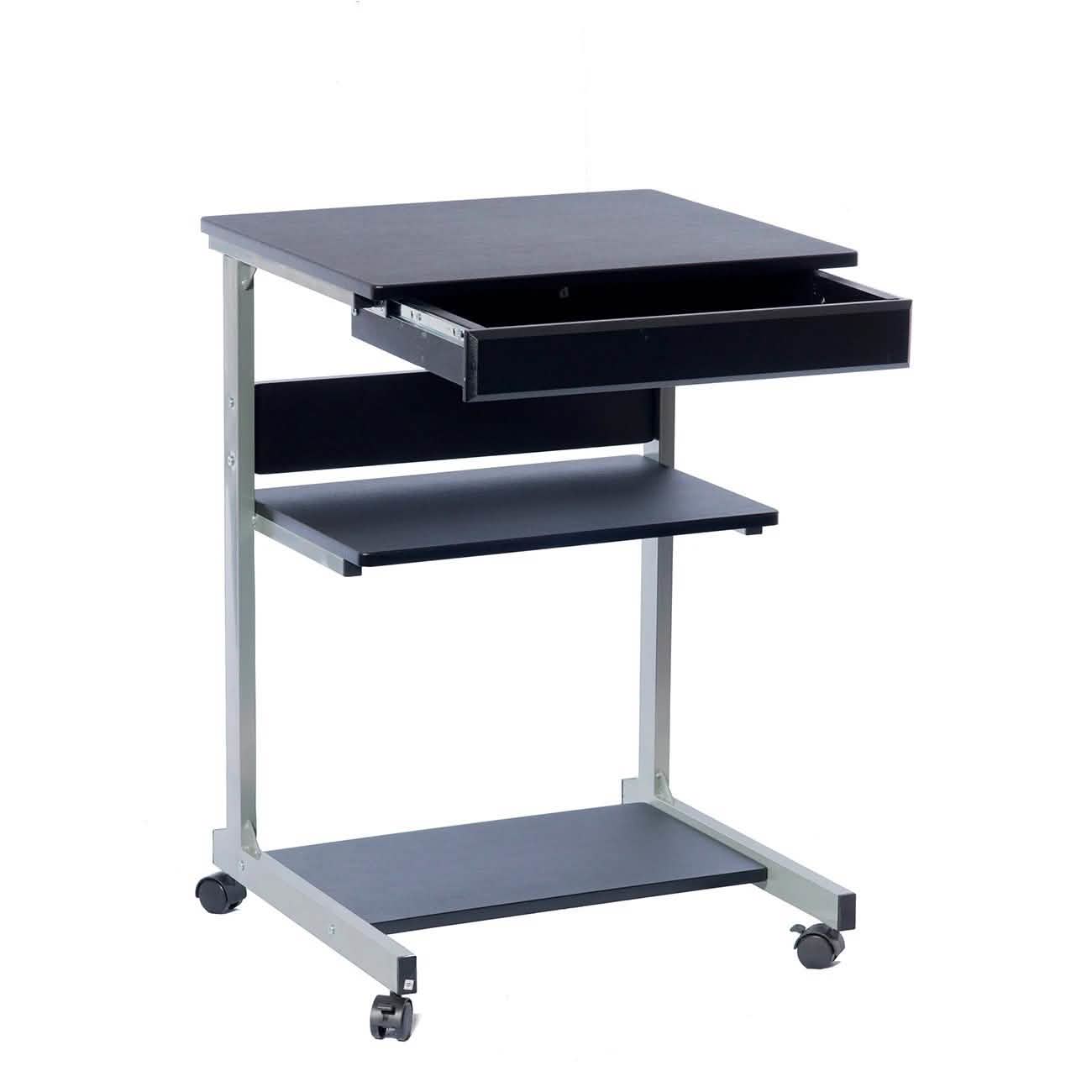 Rolling Laptop Cart with Storage