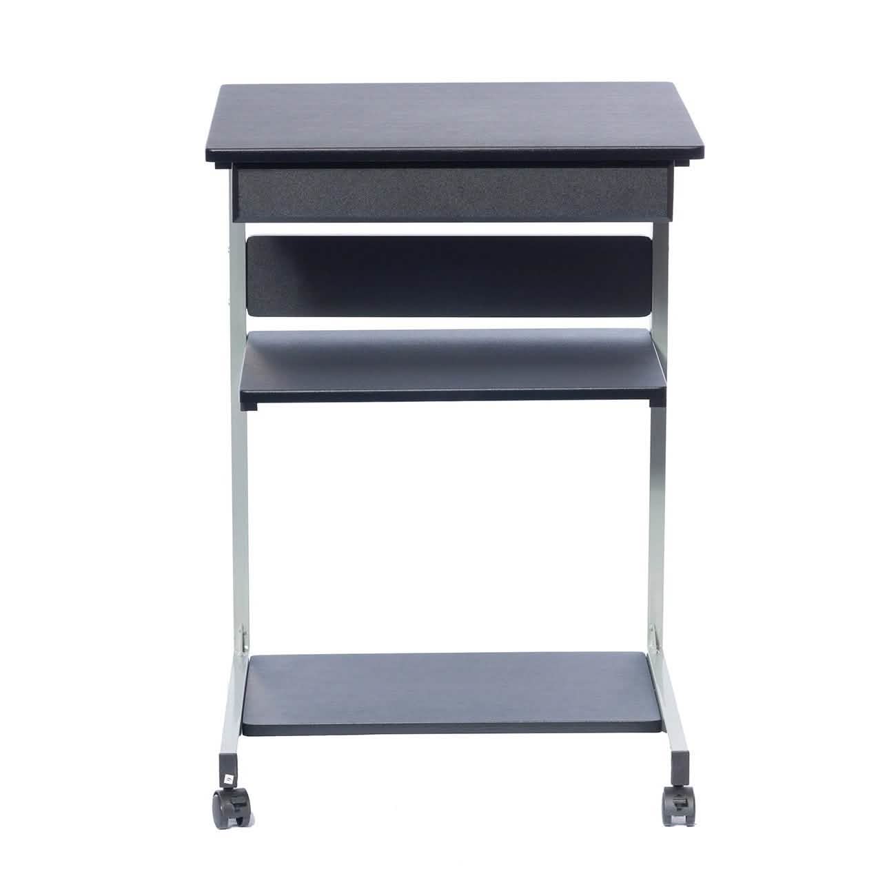 Rolling Laptop Cart with Storage