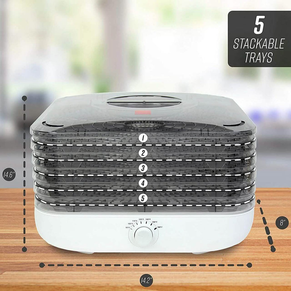 Ronco Turbo EZ-Store 5-Tray Dehydrator with Convection Air Flow