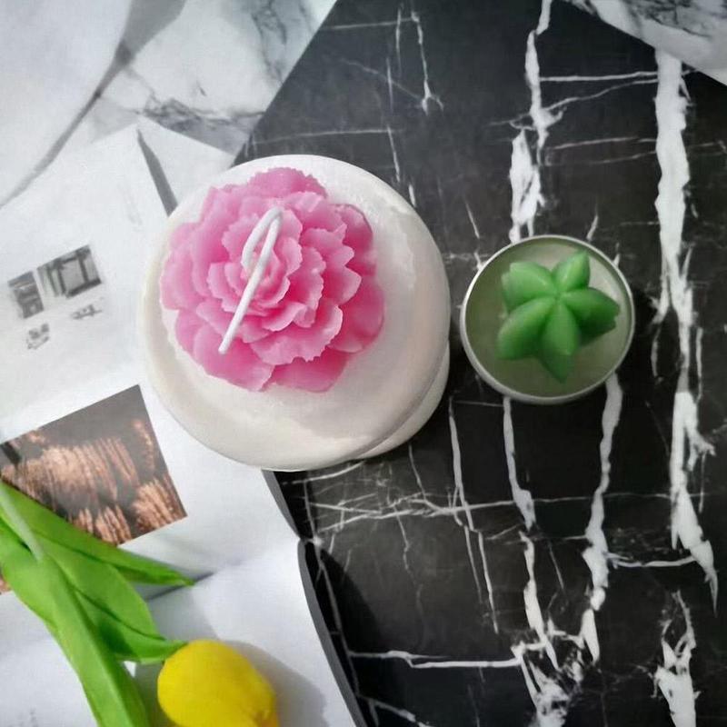 Rose Silicone Cake Mold 3D Flower Fondant Mold Cupcake Jelly Candy Chocolate Decoration Baking Tool Moulds Flower Bloom Rose Shape Silicone Fondant Soap