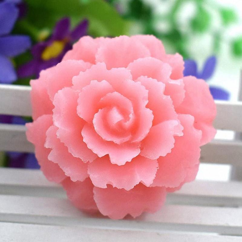Rose Silicone Cake Mold 3D Flower Fondant Mold Cupcake Jelly Candy Chocolate Decoration Baking Tool Moulds Flower Bloom Rose Shape Silicone Fondant Soap