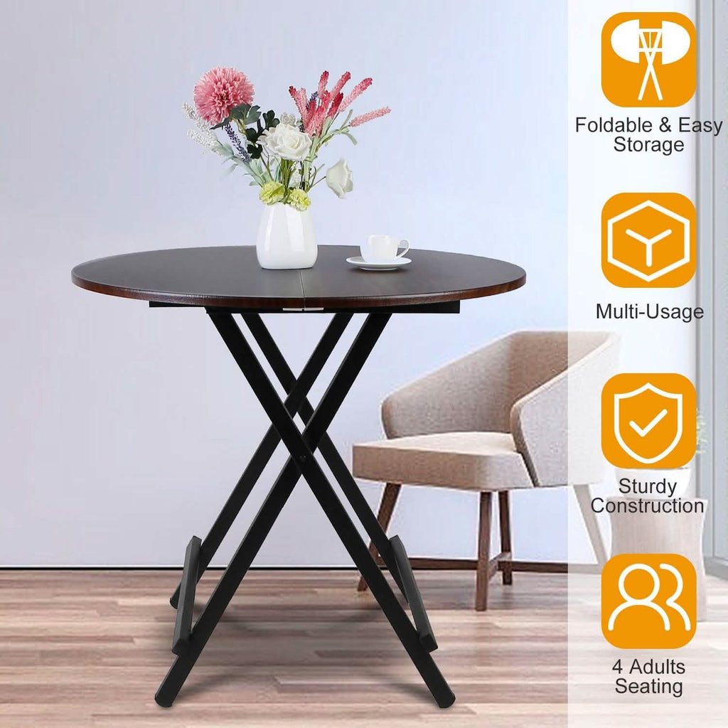 Round High Top Folding Table