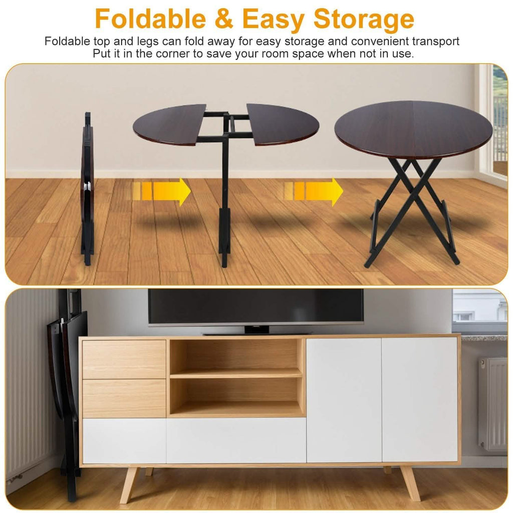 Round High Top Folding Table
