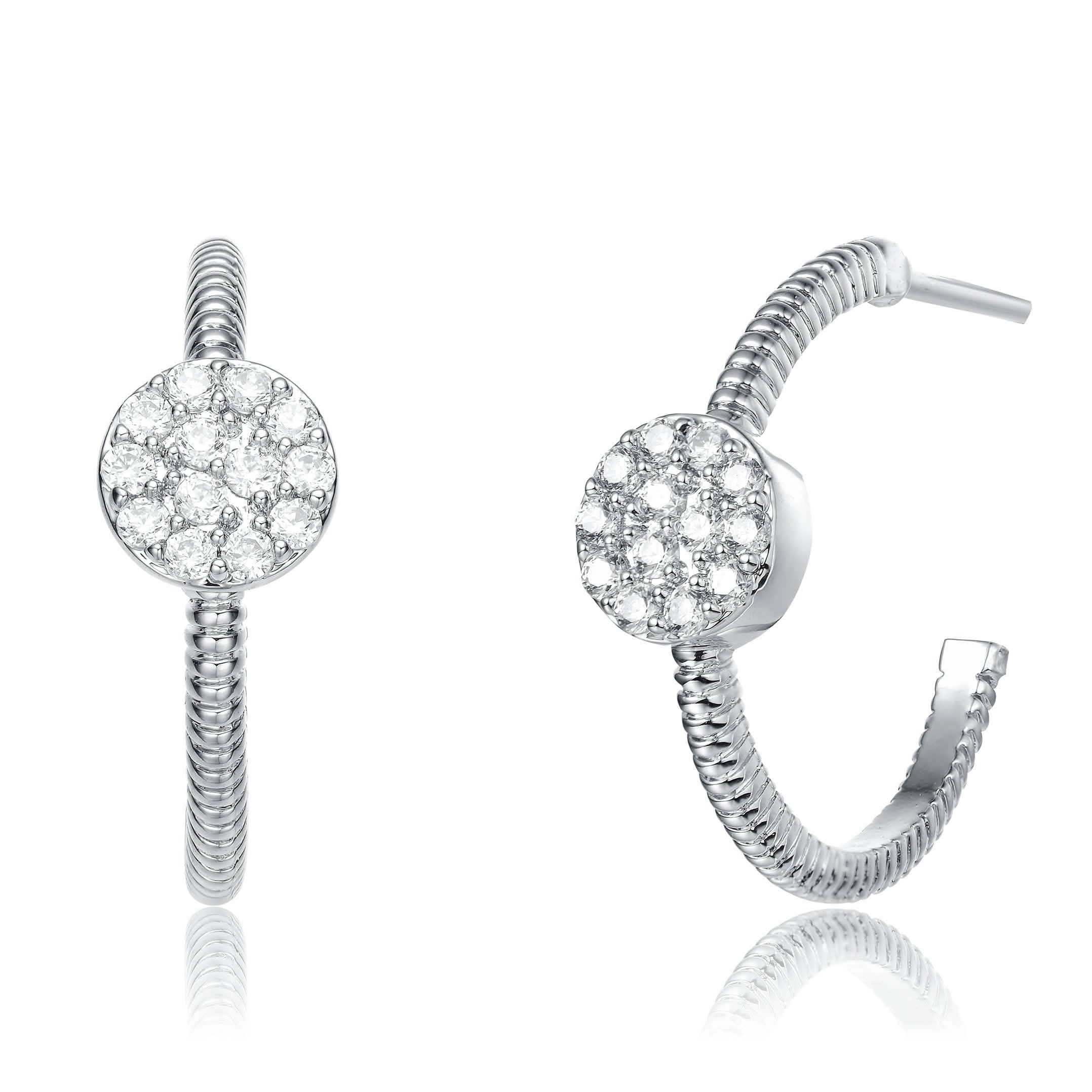 Round Open Hoop Earrings