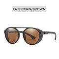Round Vintage Sunglasses Retro Eyewear For Men Women Classic Sunglasses For Women & Men Retro Style Goggles In Round Shape Flip Up Driving Glasses Vintage Style & Fashionable  Eyewear