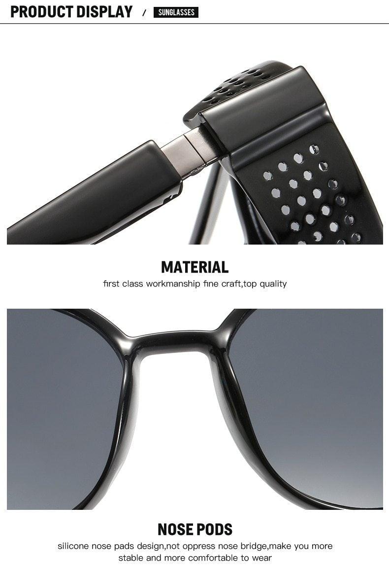 Round Vintage Sunglasses Retro Eyewear For Men Women Classic Sunglasses For Women & Men Retro Style Goggles In Round Shape Flip Up Driving Glasses Vintage Style & Fashionable  Eyewear