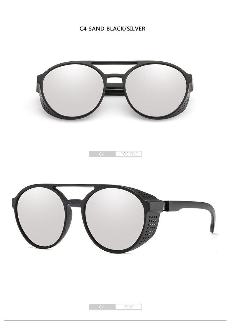Round Vintage Sunglasses Retro Eyewear For Men Women Classic Sunglasses For Women & Men Retro Style Goggles In Round Shape Flip Up Driving Glasses Vintage Style & Fashionable  Eyewear