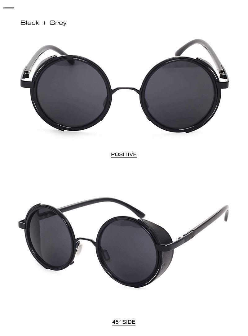 Round Vintage Sunglasses Retro Eyewear Style Sunglasses For Women New Retro Shape Coating Sunglasses For Men New Round Shape  Sunglasses & Classic Design Sunglasses