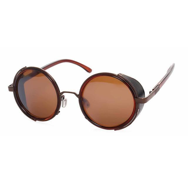 Round Vintage Sunglasses Retro Eyewear Style Sunglasses For Women New Retro Shape Coating Sunglasses For Men New Round Shape  Sunglasses & Classic Design Sunglasses
