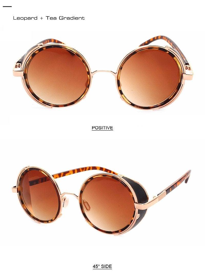 Round Vintage Sunglasses Retro Eyewear Style Sunglasses For Women New Retro Shape Coating Sunglasses For Men New Round Shape  Sunglasses & Classic Design Sunglasses