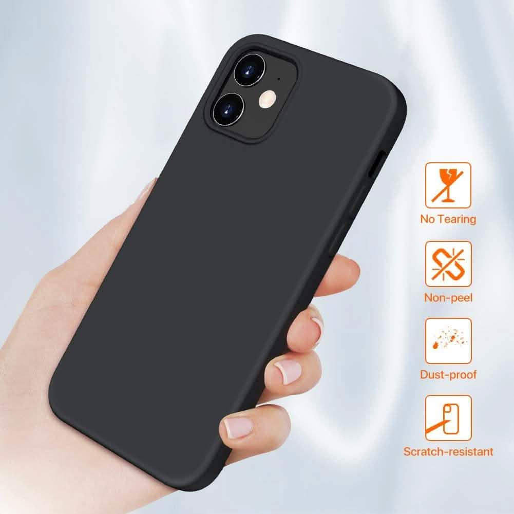 Rubber Case for iPhone 12 and iPhone 12 Pro Case 6.1 inch