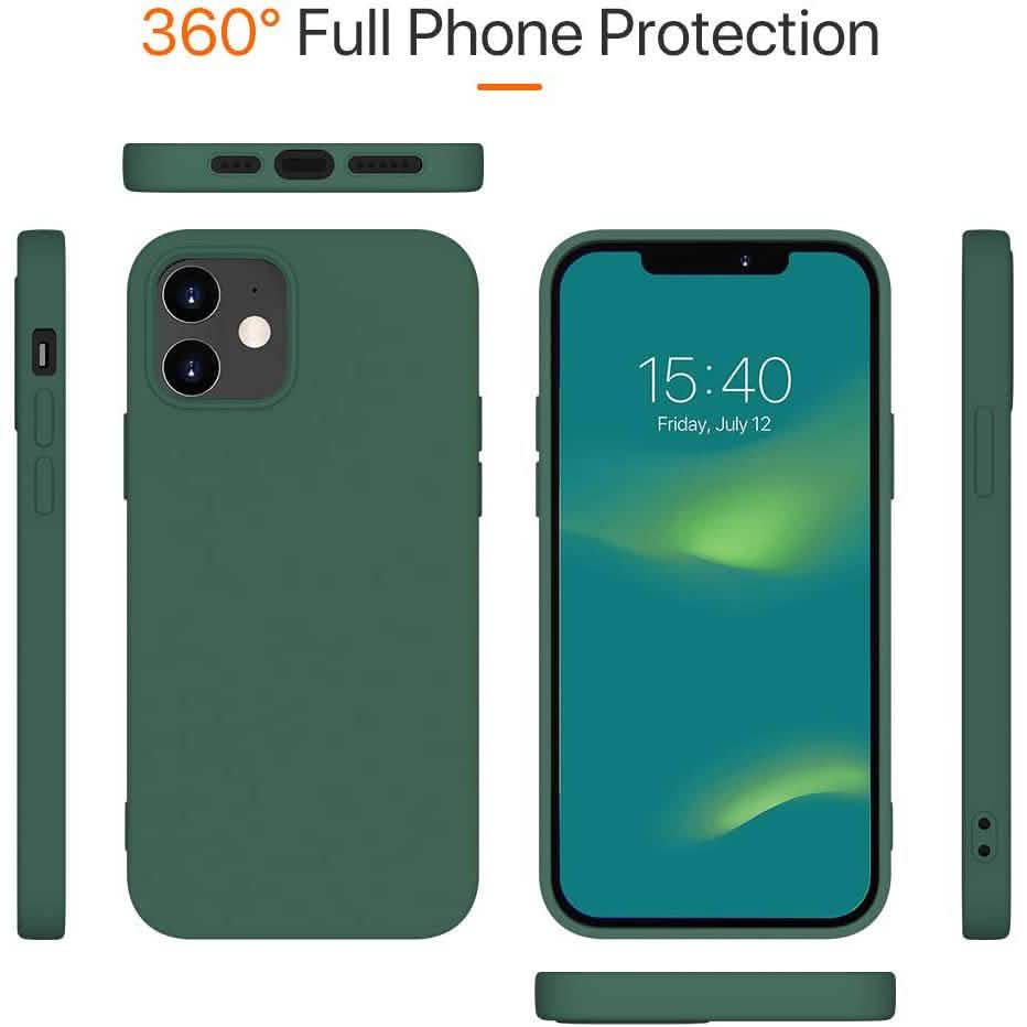 Rubber Case for iPhone 12 and iPhone 12 Pro Case 6.1 inch