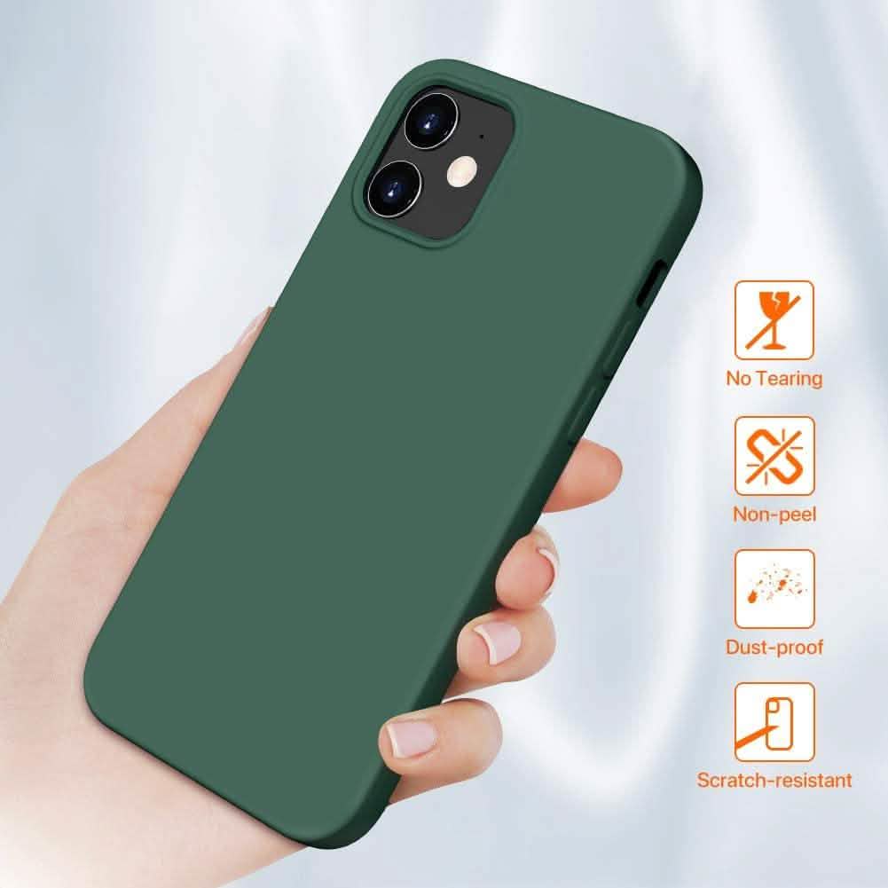 Rubber Case for iPhone 12 and iPhone 12 Pro Case 6.1 inch