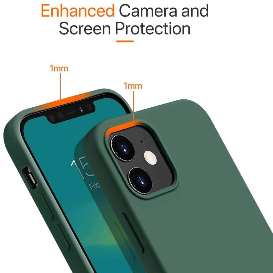 Rubber Case for iPhone 12 and iPhone 12 Pro Case 6.1 inch