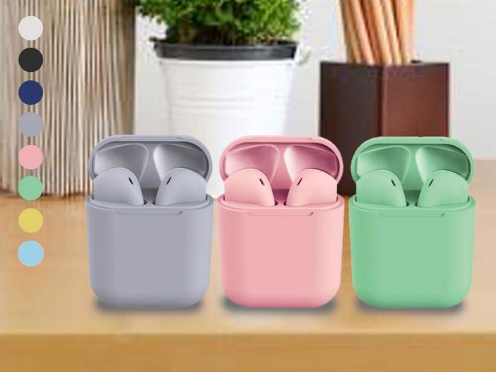 Rubber Matte Wireless Earbuds and Charging Case
