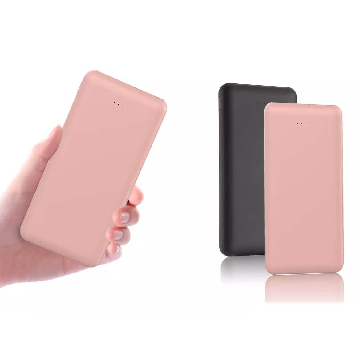 Rubberized Power Bank 12,000mAh LED Dual-USB