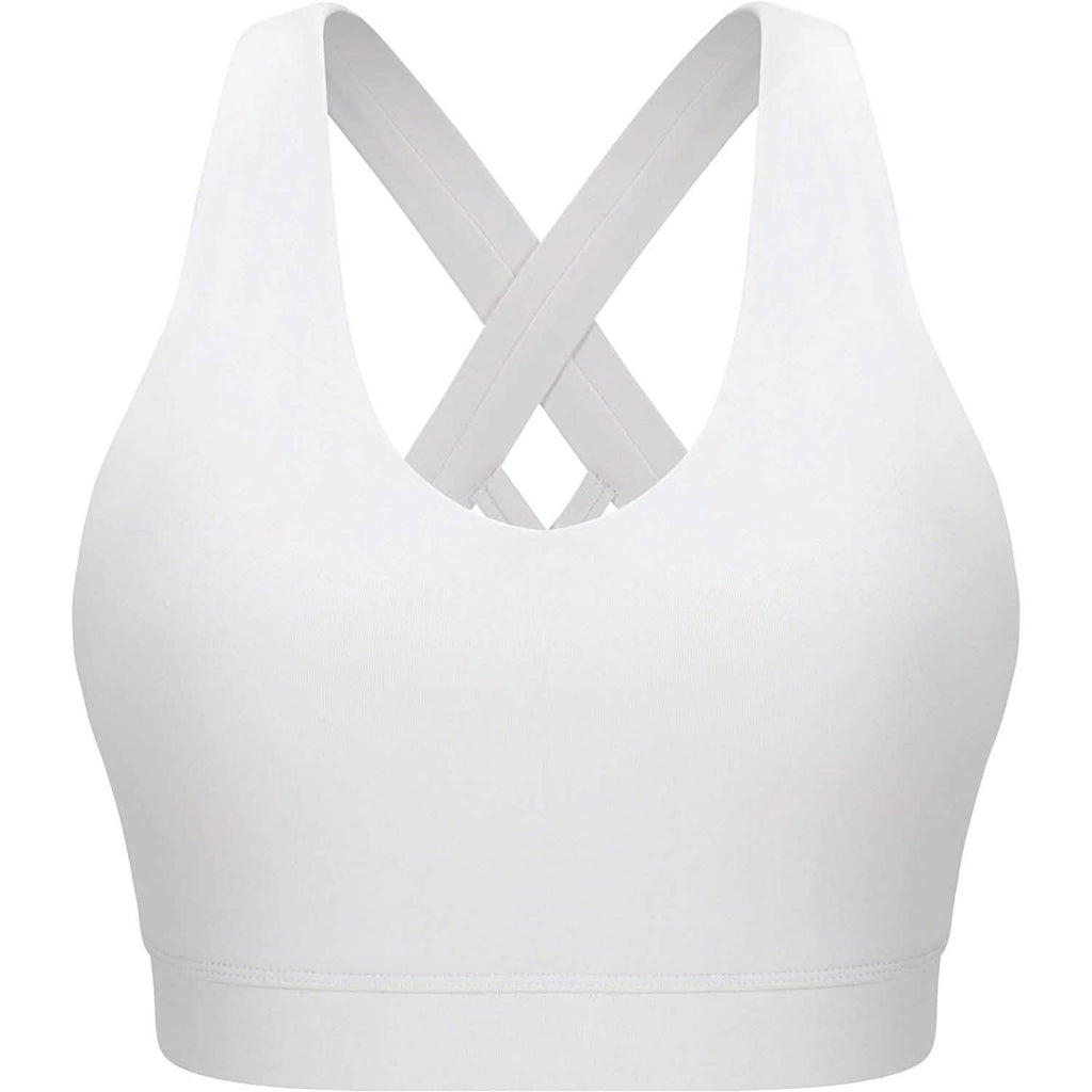 RUNNING GIRL Criss-Cross Back Padded Strappy Sports Bra