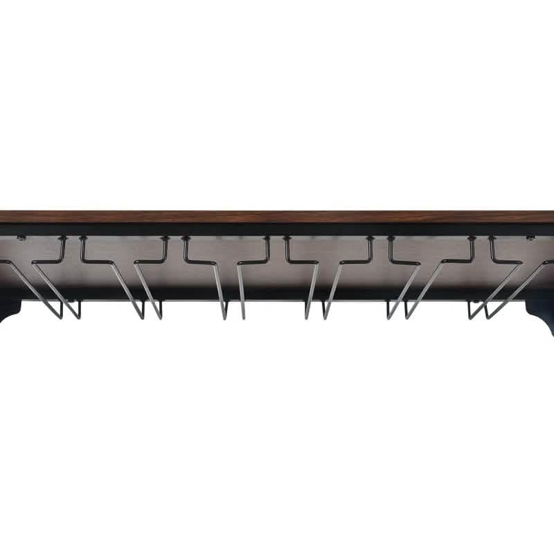 Rustic 40 Bottles Metal Floor Free Standing Wine Rack Table