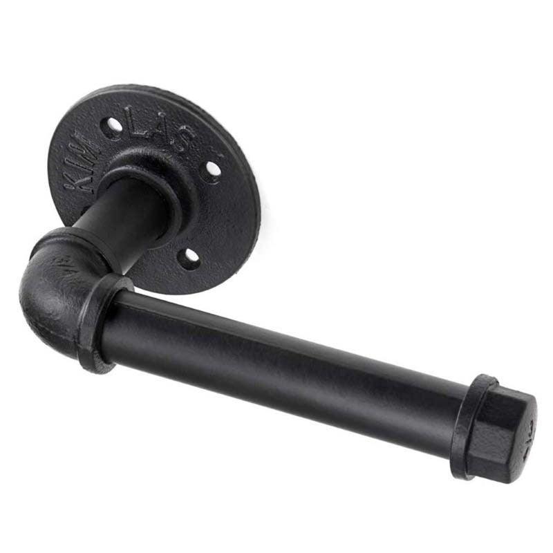 Rustic Industrial Pipe Toilet Paper Holder Heavy Duty Industrial Pipe Style Toilet Paper Holder Vintage Wall Mounted Kit Vintage Rustic Iron Farmhouse Style Roll Tissue Wall Mount Paper Holder Towel Racks With Hardware For Bathroom Kitchen Bedroom
