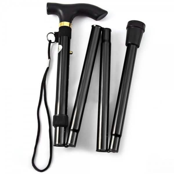 Portable Aluminum Folding Walking Travel Stick Cane