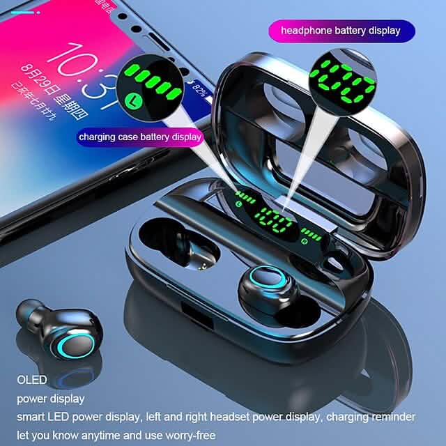 S11 True Wireless Headphones TWS Earbuds Bluetooth 4.0 Stereo Dual Drivers with Microphone