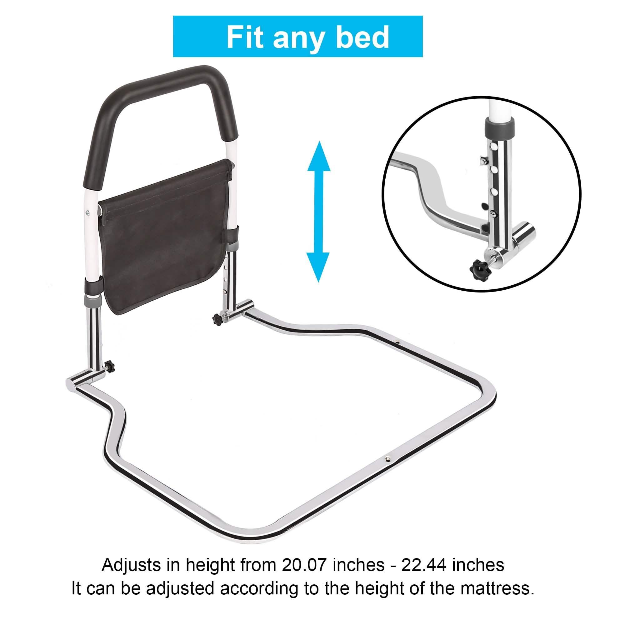 Safety Guard Bed Assist Rails Elderly Adult Adjustable Support Handle Handicap