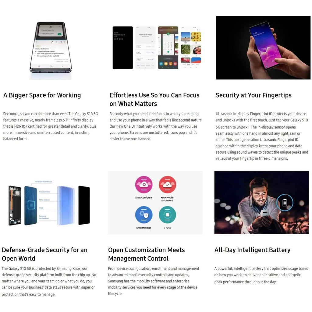 Samsung Galaxy S10 5G - Fully Unlocked (Refurbished)