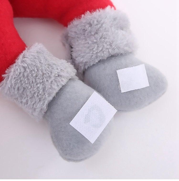 Santa Claus Elk Christmas Curtain Decor Merry Christmas Decor For Home Christmas Ornaments Gift Curtain Tieback Santa Curtain Buckle Tieback Curtain Holder Fastener Doll Wine Bottle Topper for Home Window Decorations