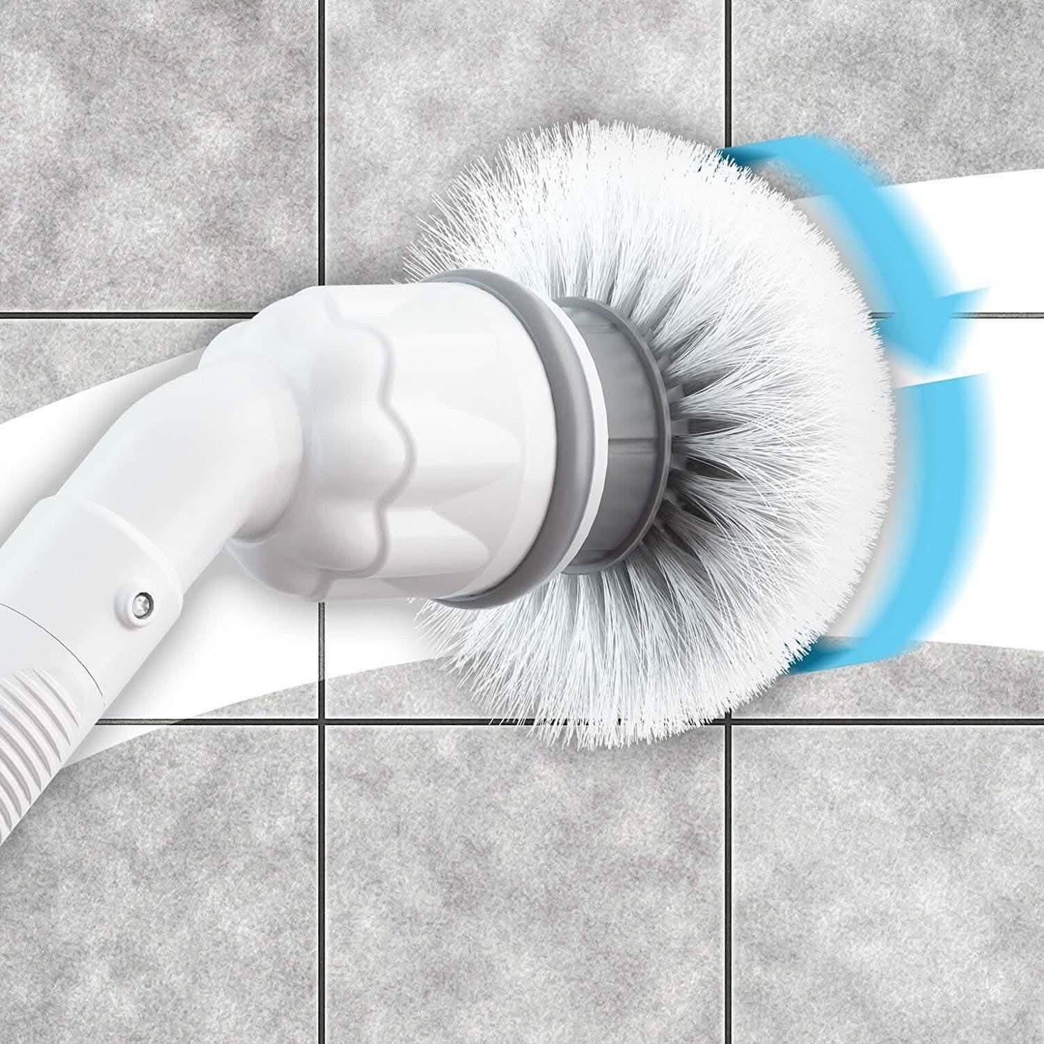 Scrubtastic Electric Power Shower Tile Scrubber - Rechargeable Cleaning Wand