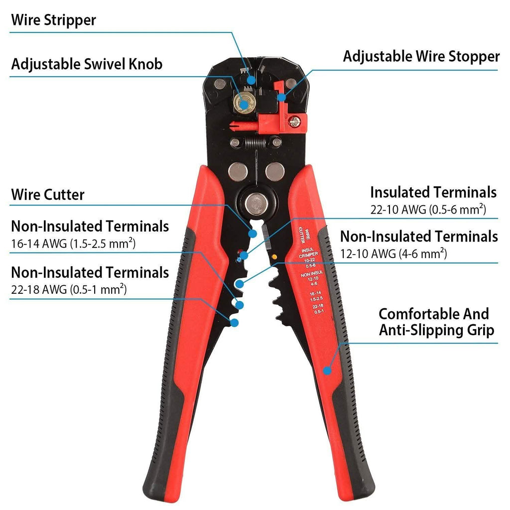 Self-Adjusting Multifunctional Wire Stripper