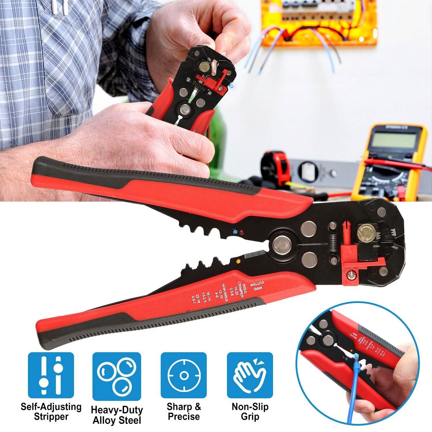 Self-Adjusting Multifunctional Wire Stripper