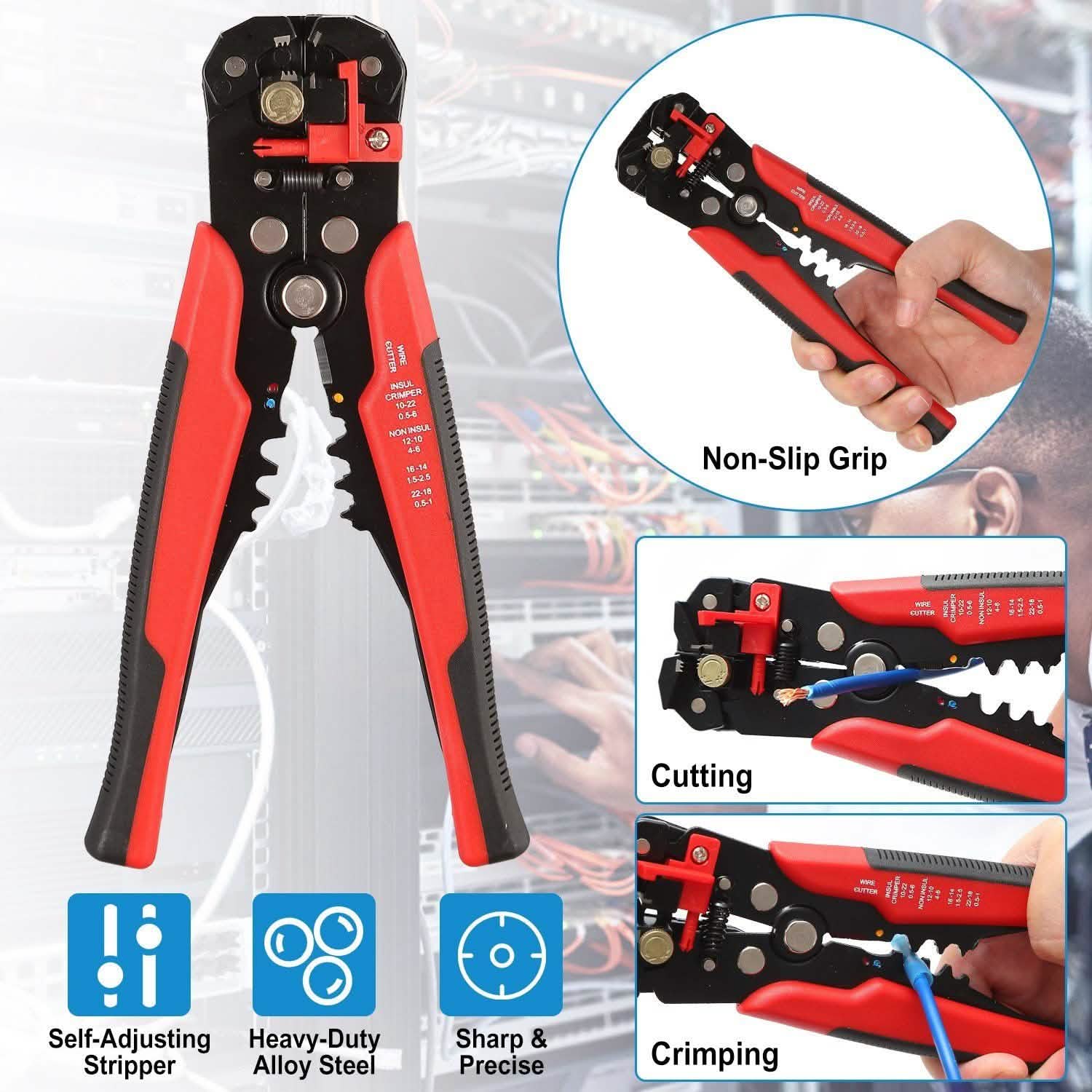 Self-Adjusting Multifunctional Wire Stripper