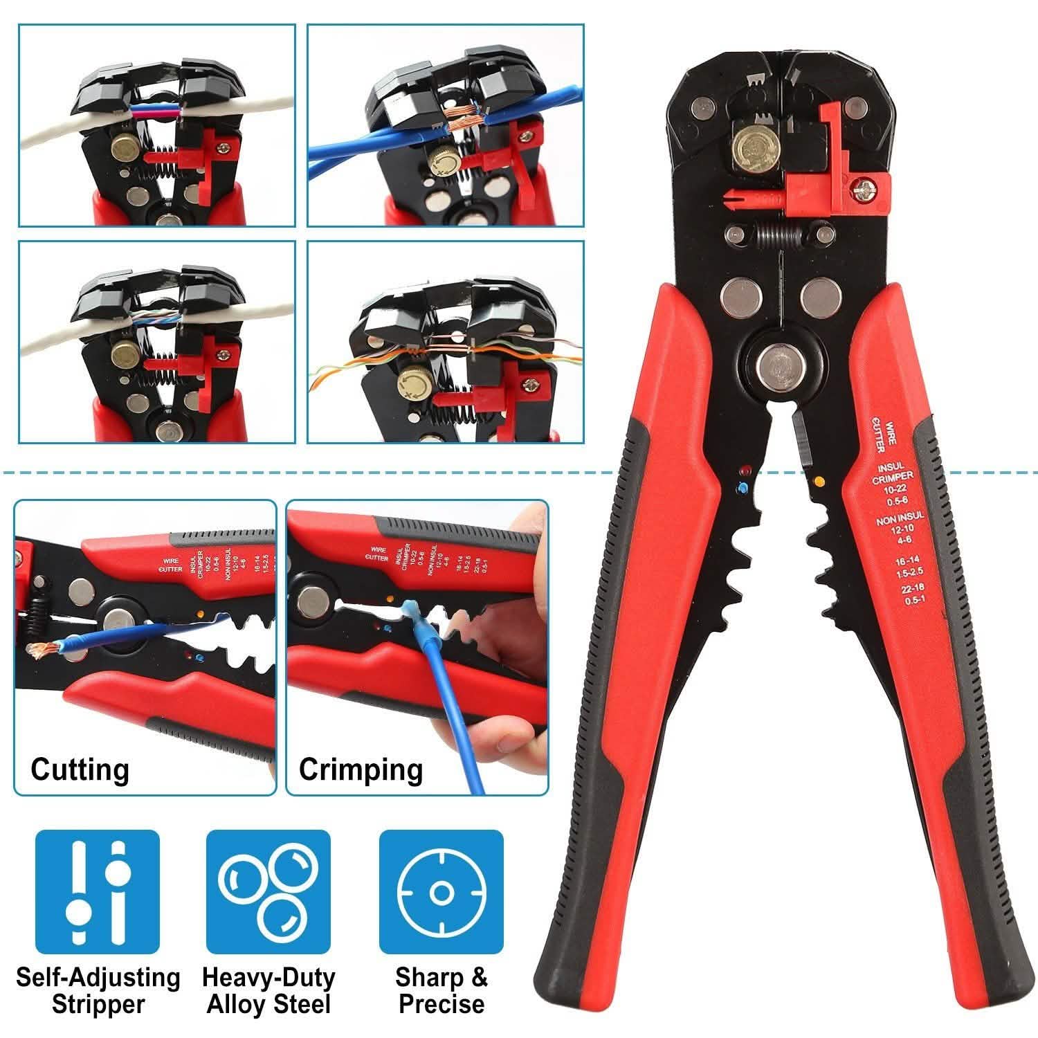 Self-Adjusting Multifunctional Wire Stripper