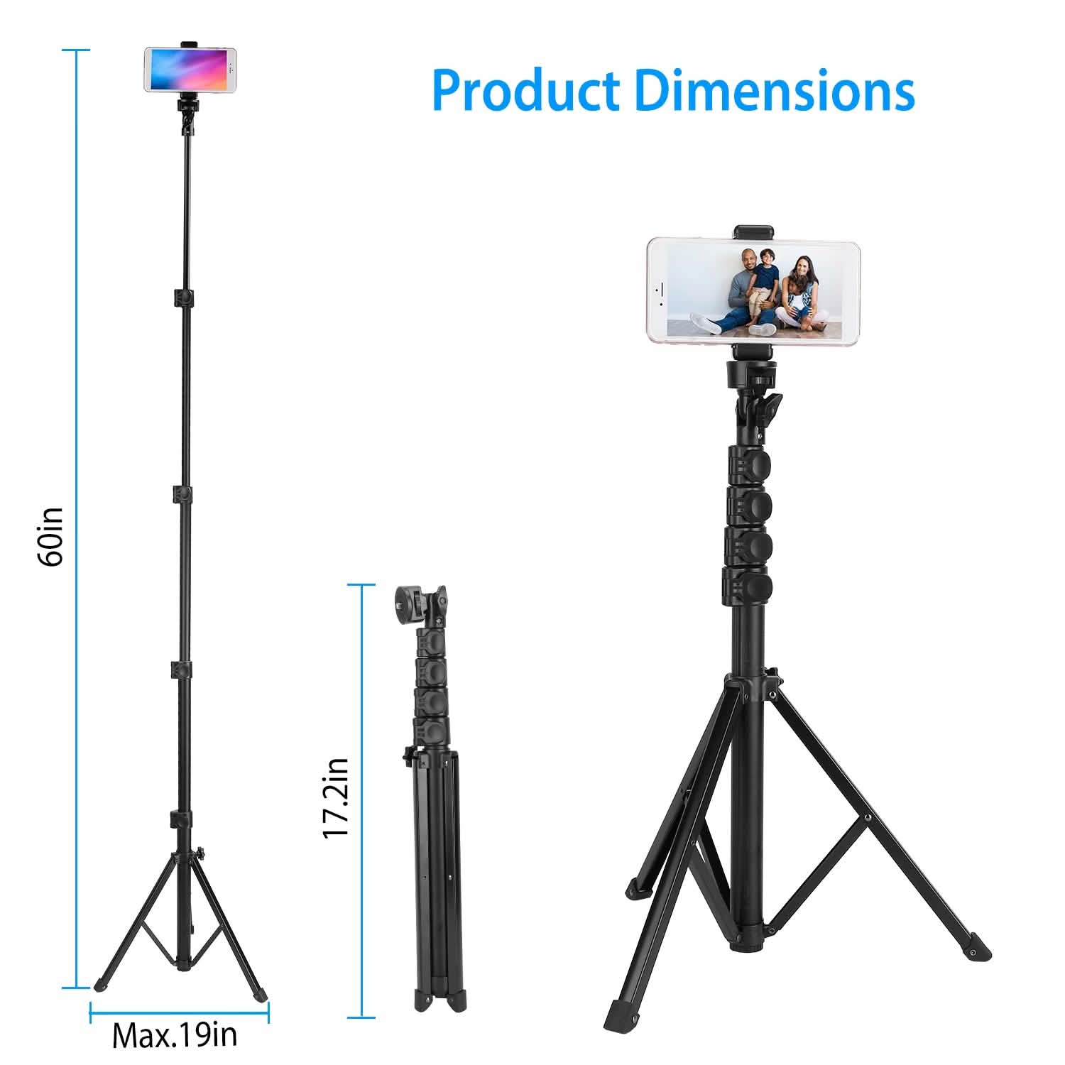 Selfie Stick Tripod Wireless Desktop Phone Tripod Stand