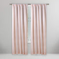 Set of 2: Embossed Crinkie Semi-Sheer Window Curtain Pair Panel