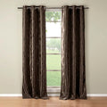 Set of 2: Floral Blackout Grommet Window Curtain Pair Panel