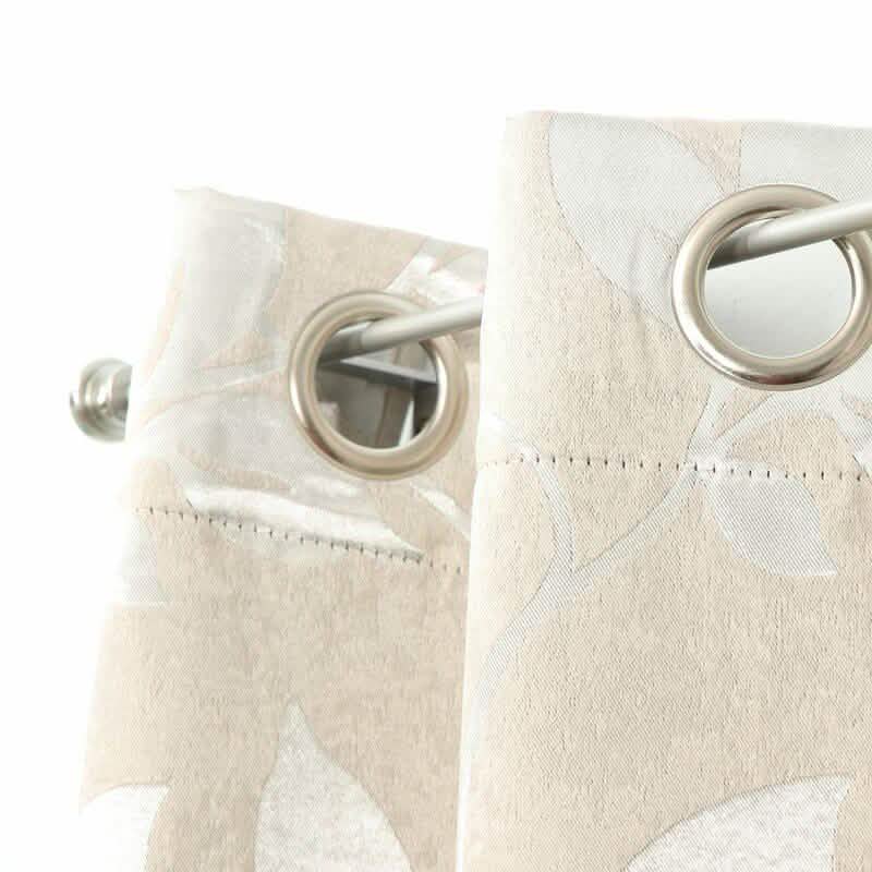 Set of 2: Floral Blackout Grommet Window Curtain Pair Panel