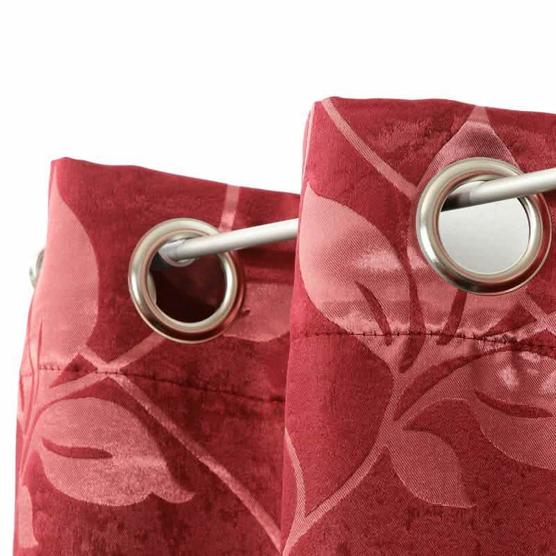 Set of 2: Floral Blackout Grommet Window Curtain Pair Panel