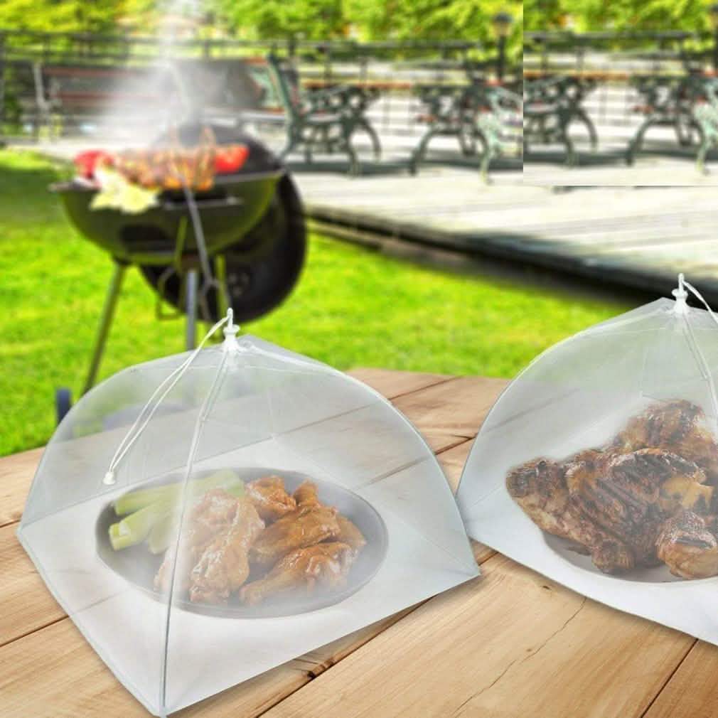 Set of 2: Large Pop-Up Mesh Screen Food Cover Tents