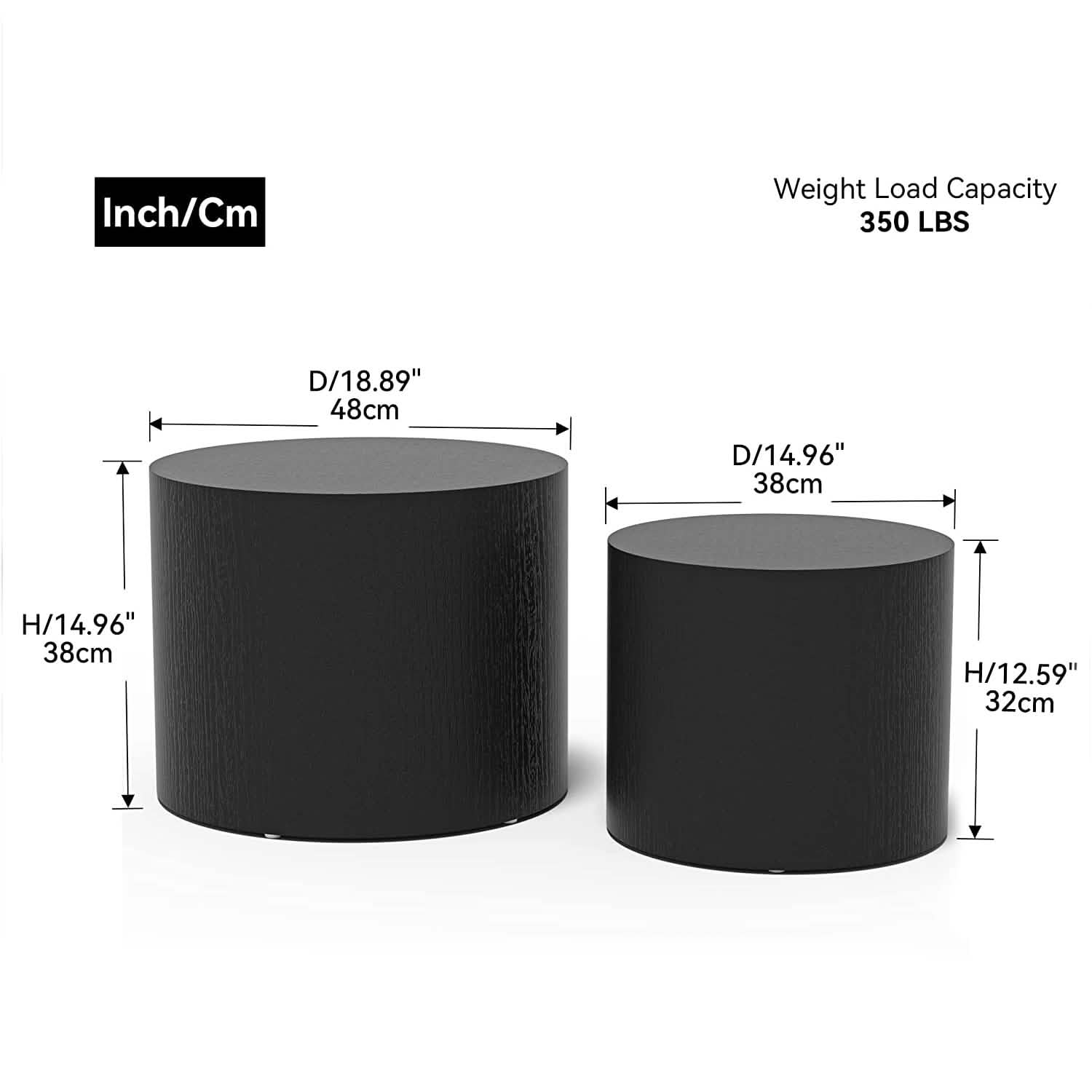 Set of 2: Nesting Coffee Table