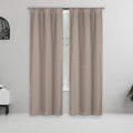 Set of 2: Pearl Detailing Design Blackout Window Curtain Pair Panel
