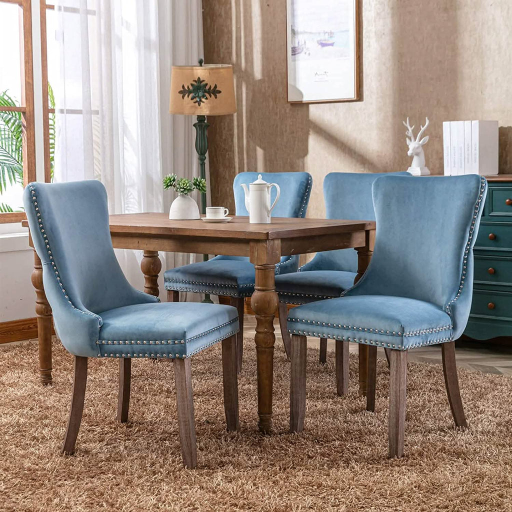 Set of 2: Upholstered Dining Chairs