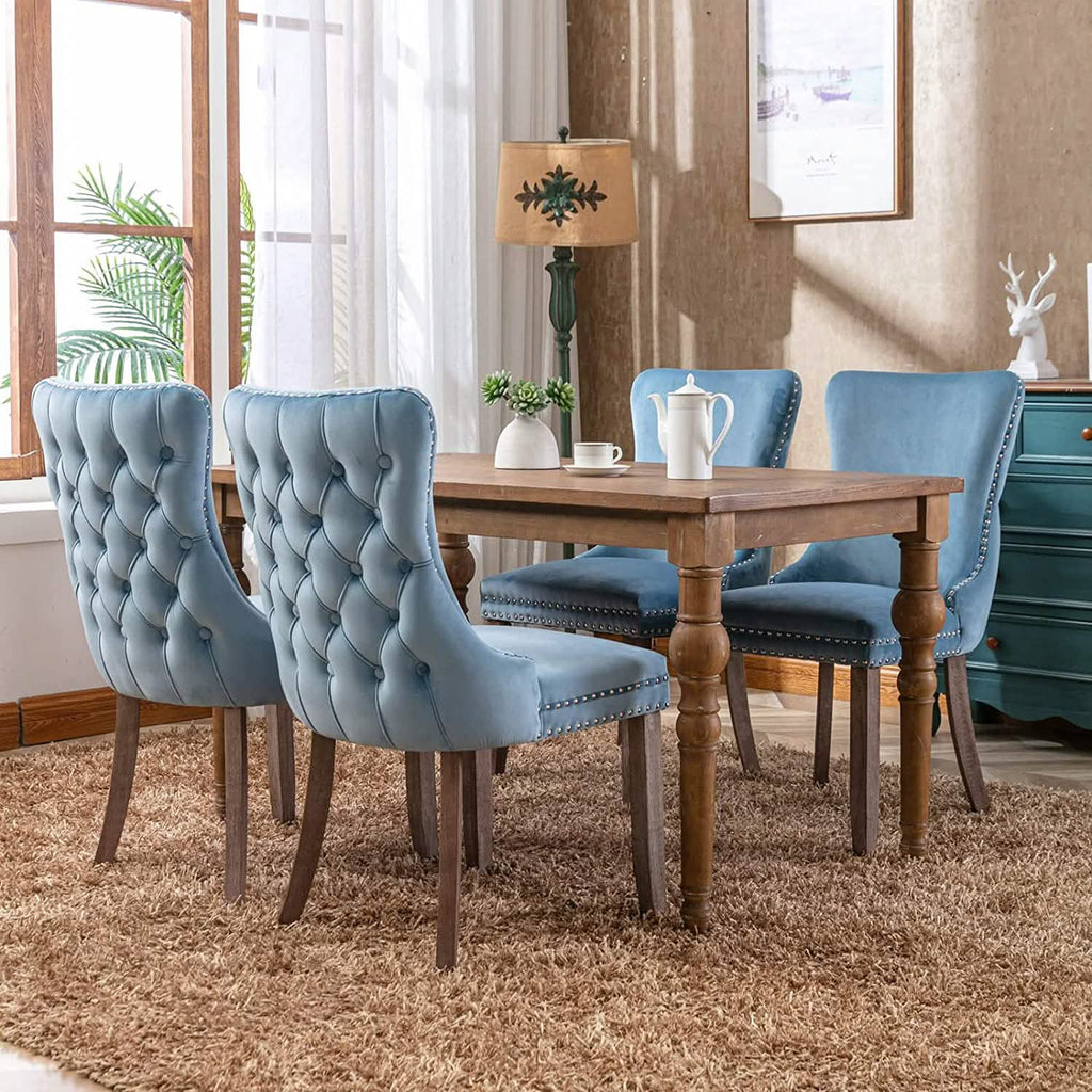 Set of 2: Upholstered Dining Chairs