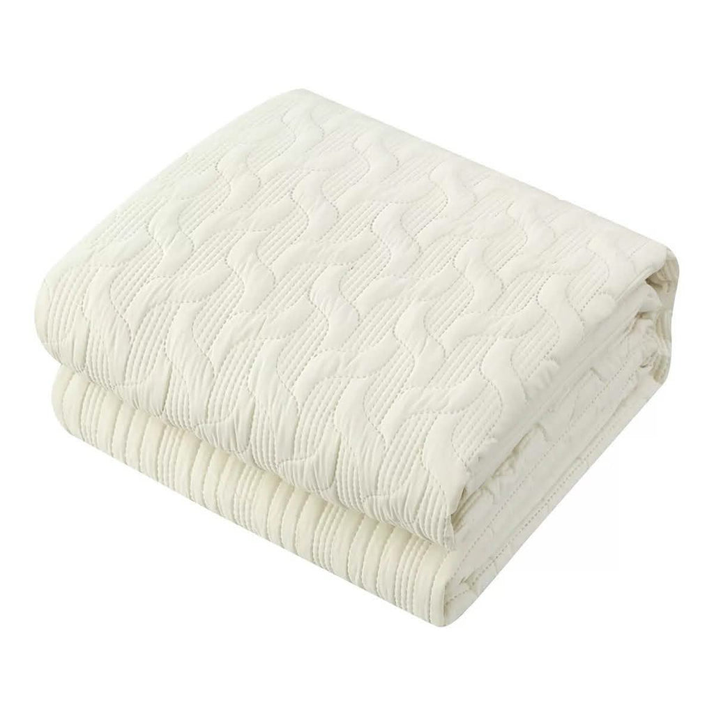 Shaly Quilt Cover Set Interlaced Vine Pattern Quilted Bed