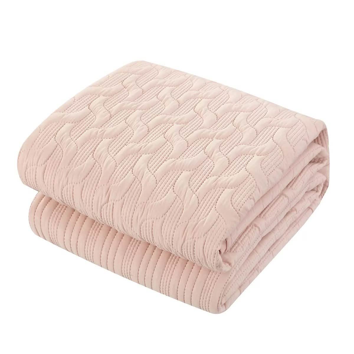Shaly Quilt Cover Set Interlaced Vine Pattern Quilted Bed